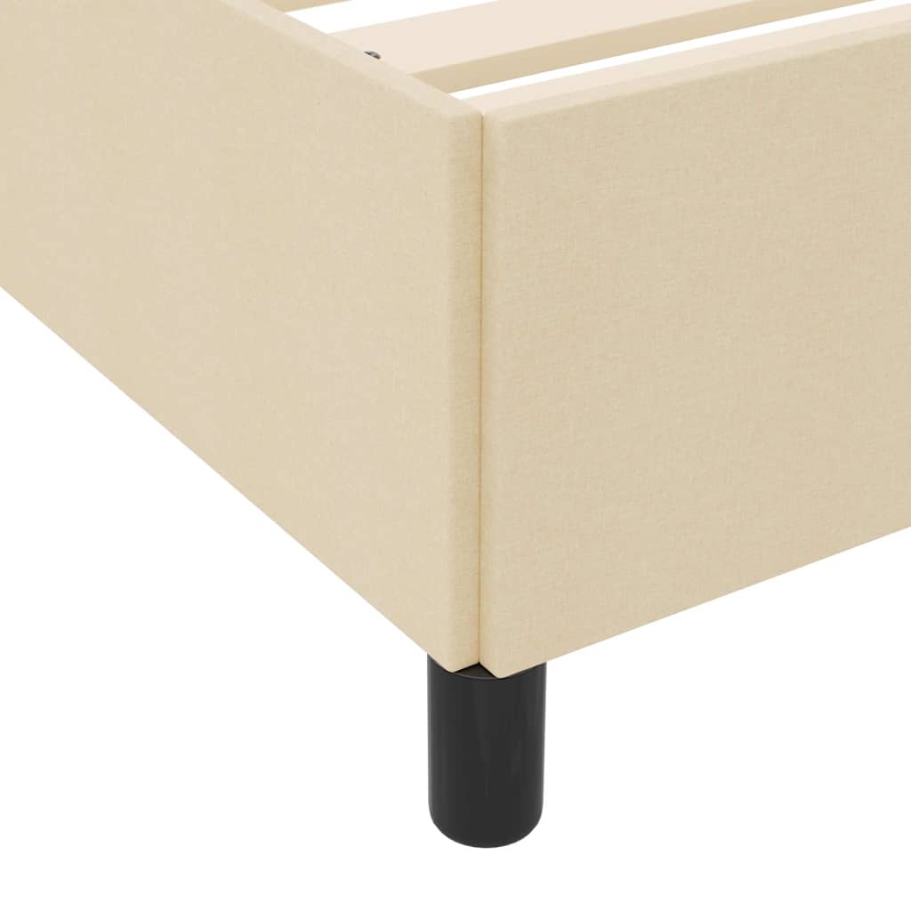 Boxspringbed met matras Crème 200 x 200 cm Stof is nu te koop bij PeponiXL, paradijselijk wonen!