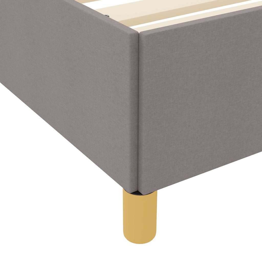 Bedframe met matras Taupe 80 x 200 cm Stof is nu te koop bij PeponiXL, paradijselijk wonen!