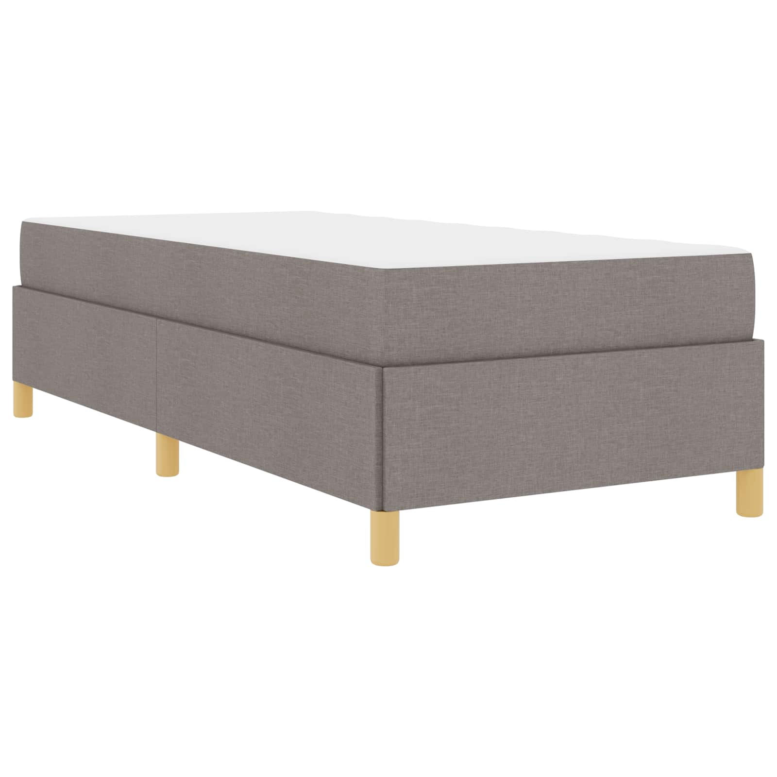 Bedframe met matras Taupe 80 x 200 cm Stof is nu te koop bij PeponiXL, paradijselijk wonen!