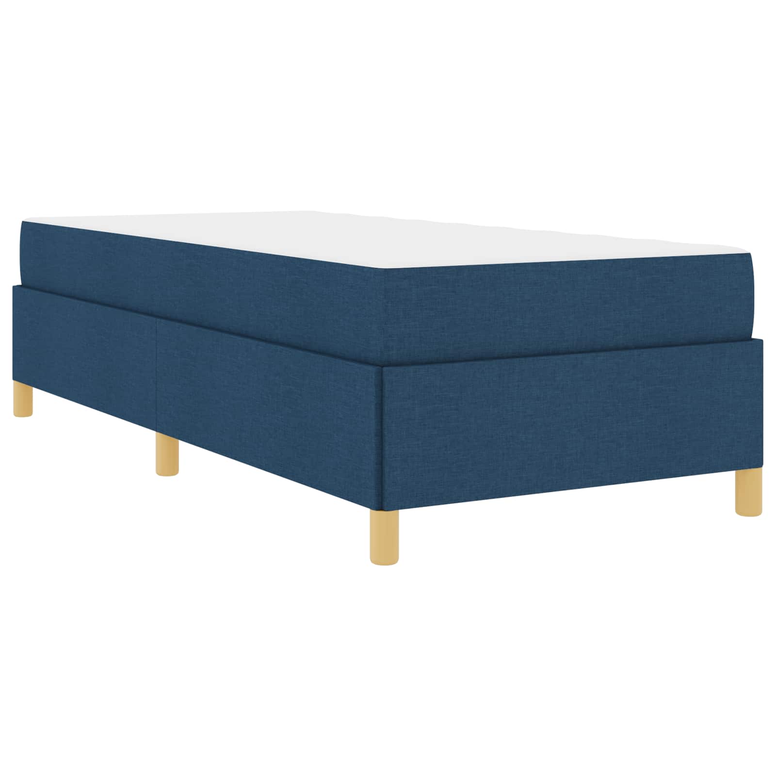 Bedframe met matras Blauw 80 x 200 cm Stof is nu te koop bij PeponiXL, paradijselijk wonen!
