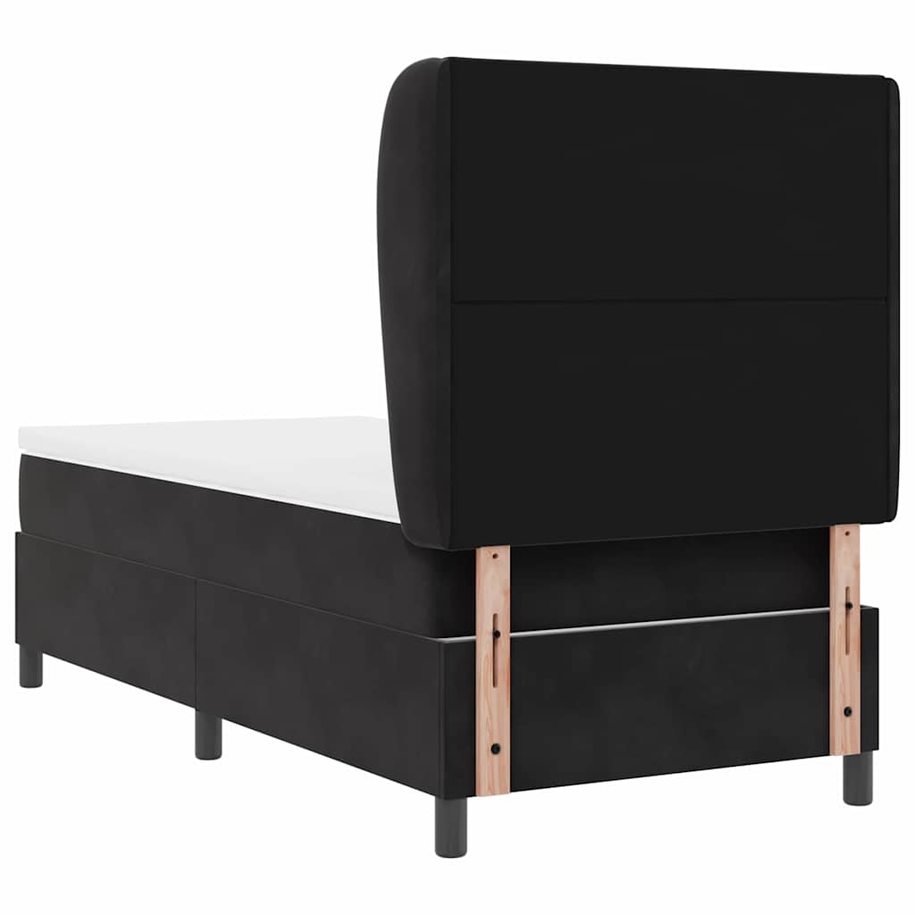 Boxspringbed met hoofdeinde Zwart 200 x 100 cm Fluweel is nu te koop bij PeponiXL, paradijselijk wonen!
