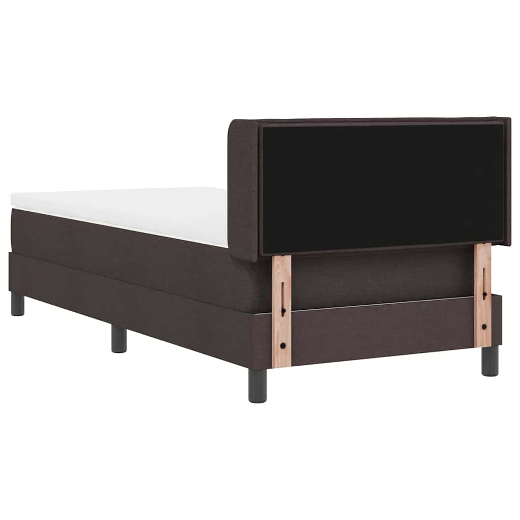 Boxspringbed met hoofdeinde Donkerbruin 200 x 80 cm Stof is nu te koop bij PeponiXL, paradijselijk wonen!
