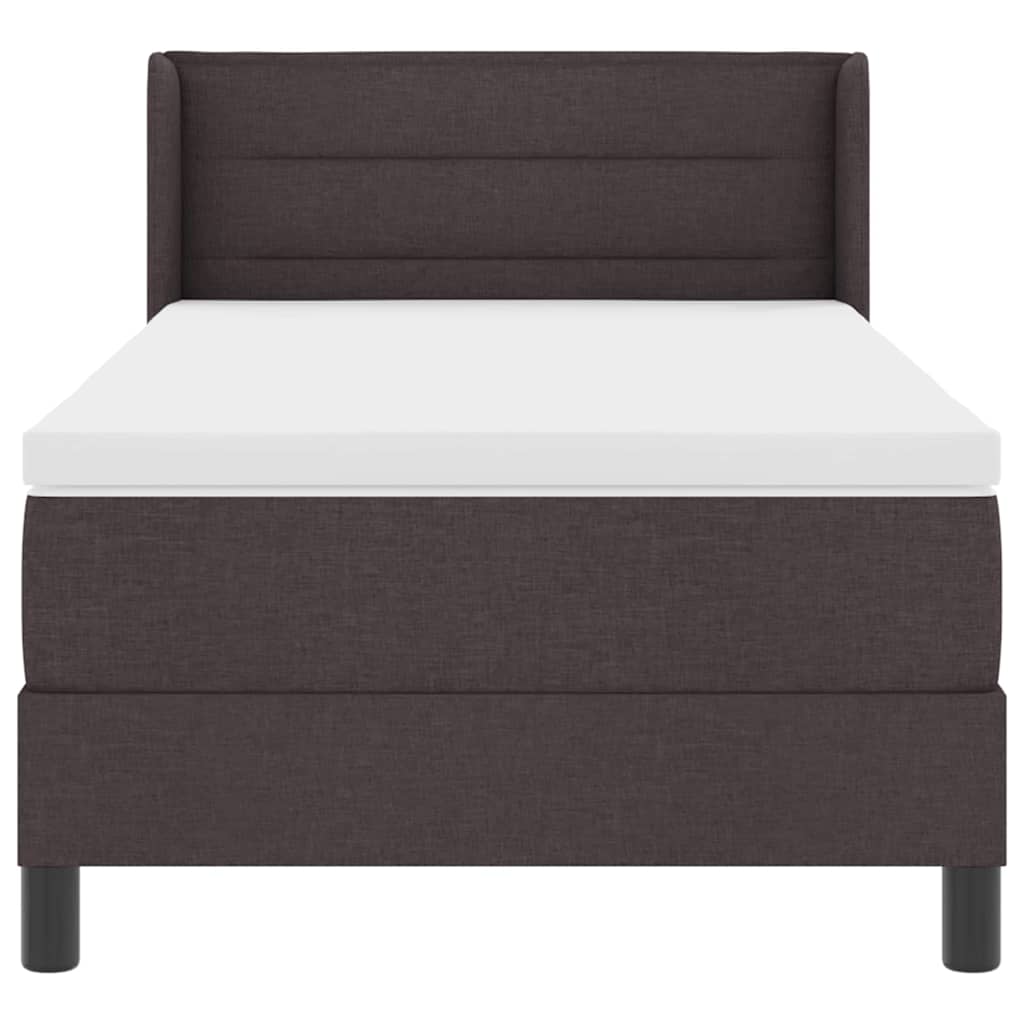 Boxspringbed met hoofdeinde Donkerbruin 200 x 80 cm Stof is nu te koop bij PeponiXL, paradijselijk wonen!