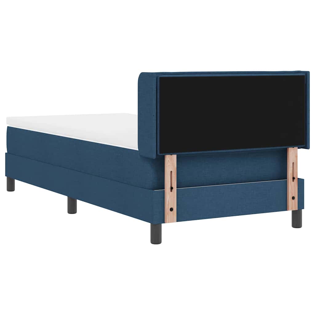Boxspringbed met hoofdeinde Blauw 190 x 90 cm Stof is nu te koop bij PeponiXL, paradijselijk wonen!