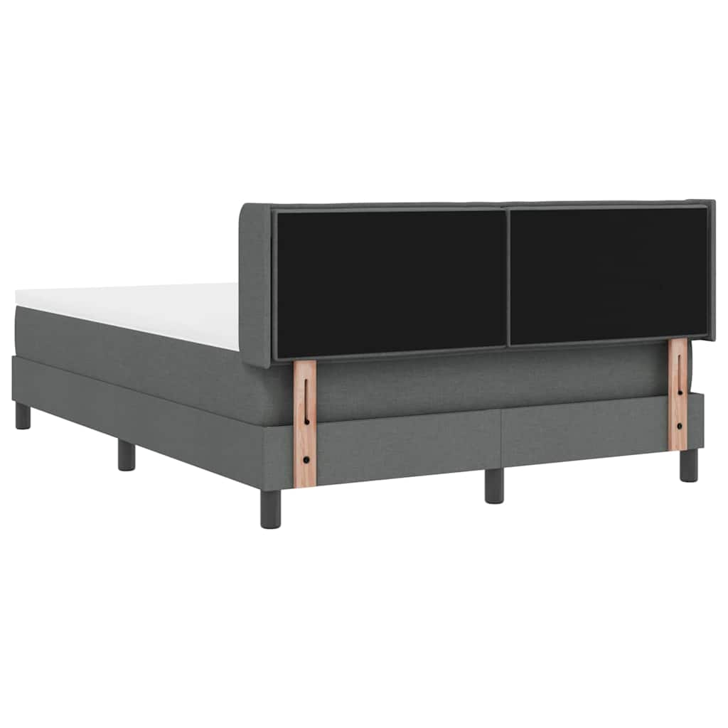 Boxspringbed met hoofdeinde Donkergrijs 200 x 160 cm Stof is nu te koop bij PeponiXL, paradijselijk wonen!