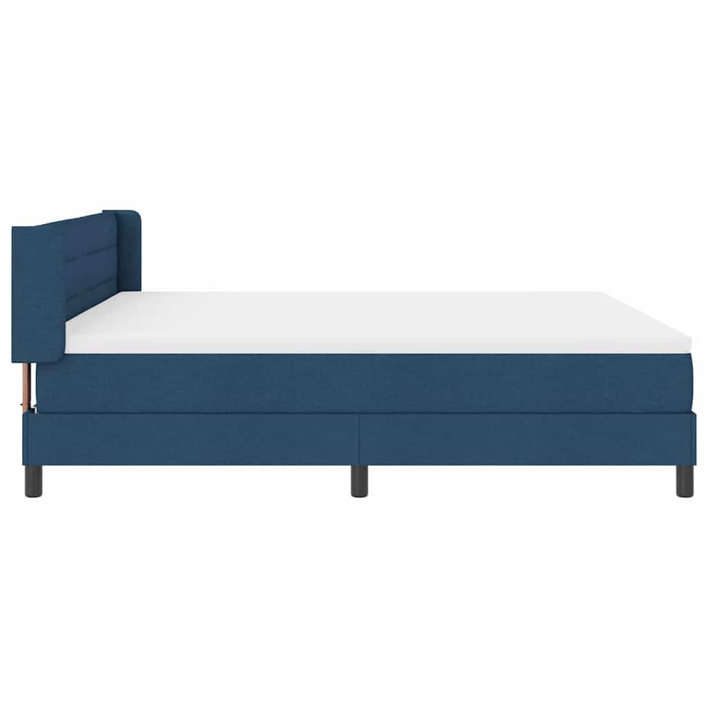 Boxspringbed met hoofdeinde Blauw 200 x 180 cm Stof is nu te koop bij PeponiXL, paradijselijk wonen!