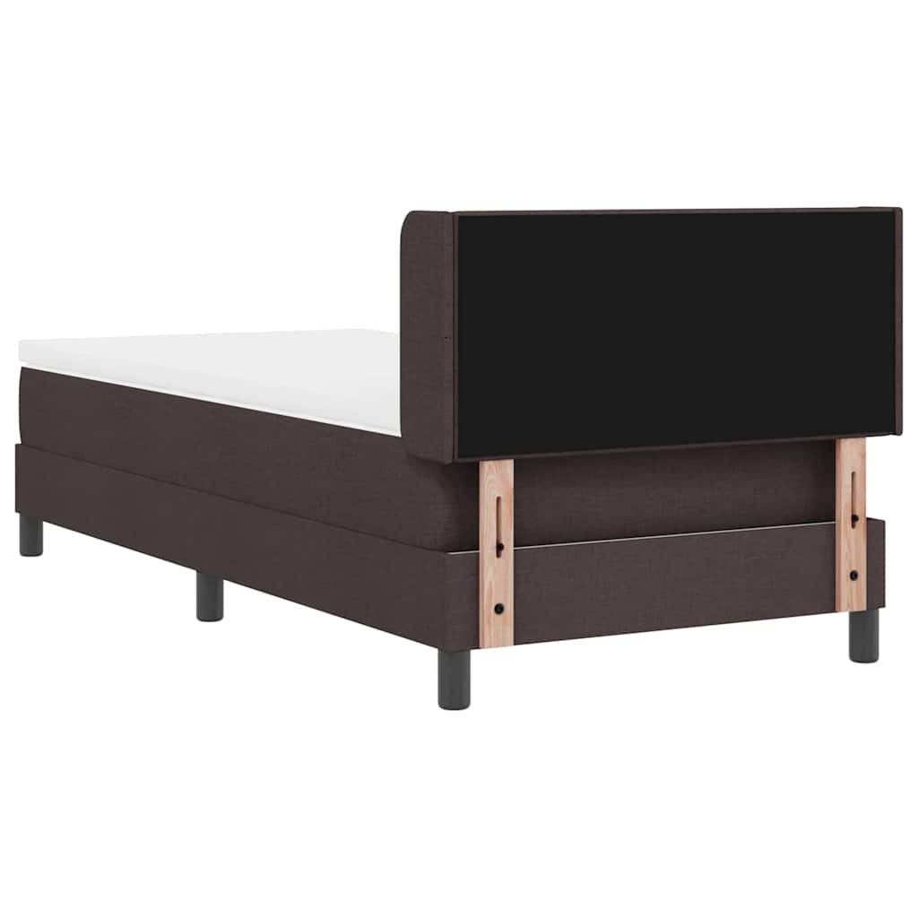 Boxspringbed met hoofdeinde Donkerbruin 200 x 80 cm Stof is nu te koop bij PeponiXL, paradijselijk wonen!