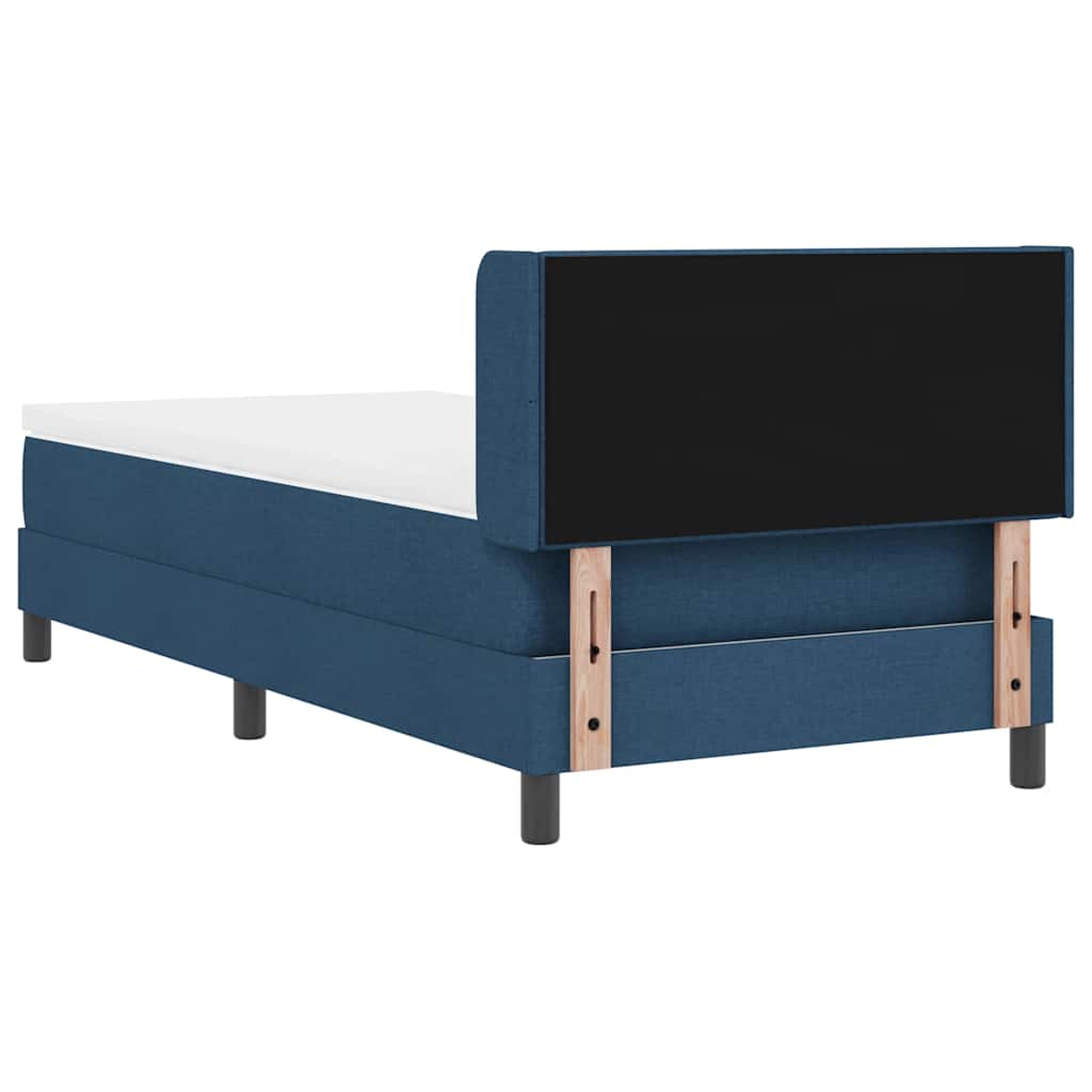 Boxspringbed met hoofdeinde Blauw 200 x 100 cm Stof is nu te koop bij PeponiXL, paradijselijk wonen!