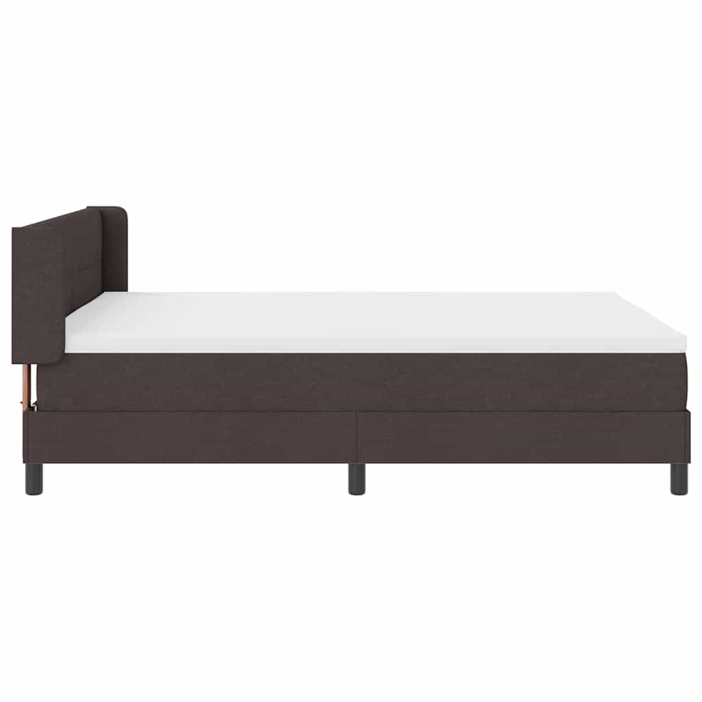 Boxspringbed met hoofdeinde Donkerbruin 200 x 140 cm Stof is nu te koop bij PeponiXL, paradijselijk wonen!