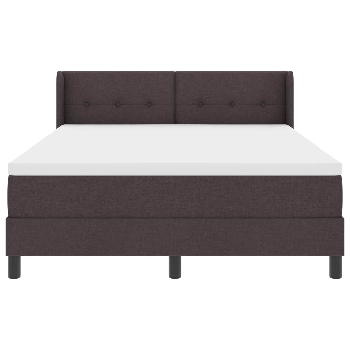 Boxspringbed met hoofdeinde Donkerbruin 200 x 160 cm Stof is nu te koop bij PeponiXL, paradijselijk wonen!