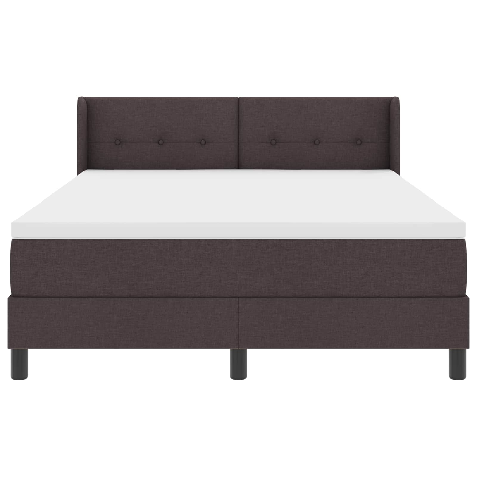 Boxspringbed met hoofdeinde Donkerbruin 200 x 160 cm Stof is nu te koop bij PeponiXL, paradijselijk wonen!