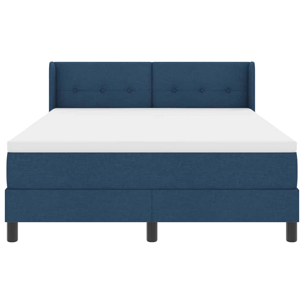 Boxspringbed met hoofdeinde Blauw 200 x 160 cm Stof is nu te koop bij PeponiXL, paradijselijk wonen!