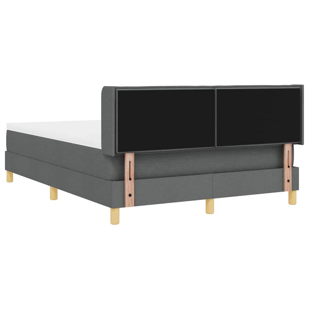 Boxspringbed met matras Donkergrijs 200 x 160 cm Stof is nu te koop bij PeponiXL, paradijselijk wonen!