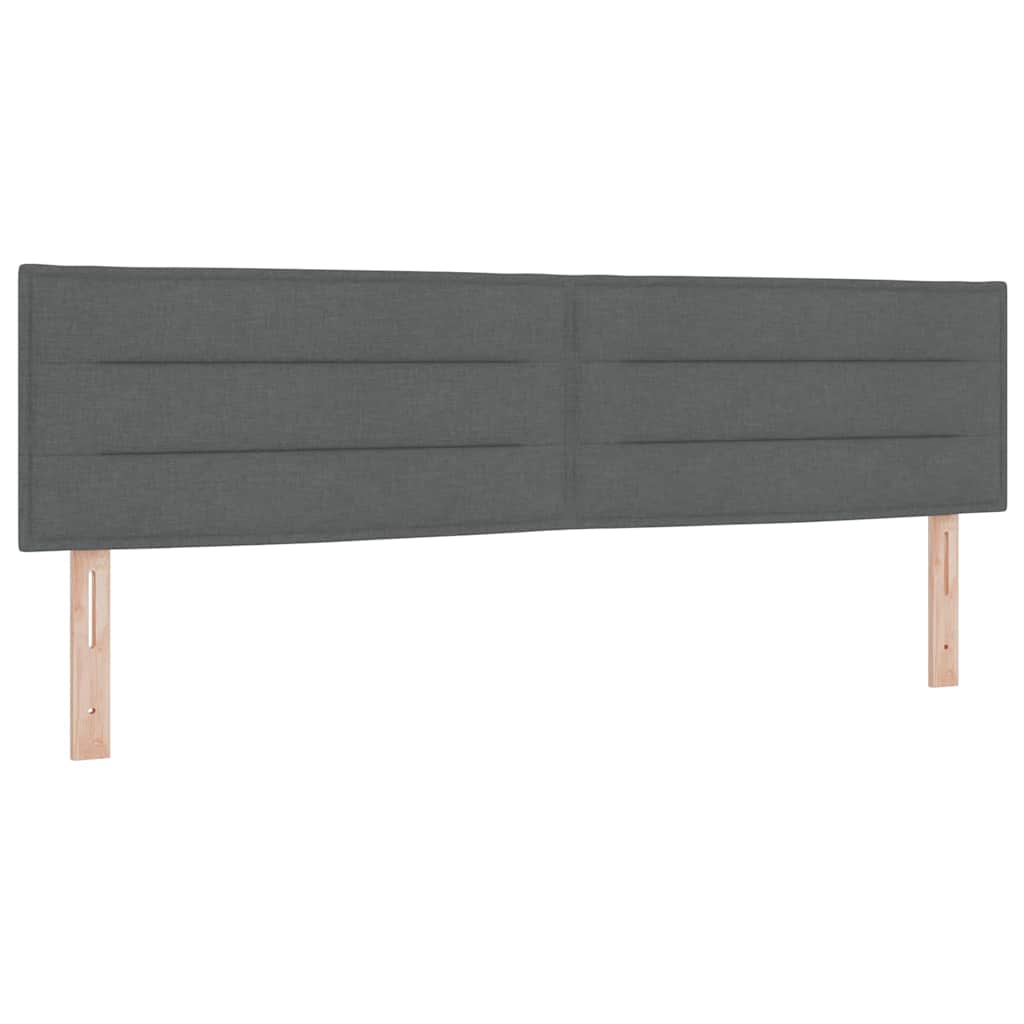 Boxspringbed met matras Donkergrijs 200 x 180 cm Stof is nu te koop bij PeponiXL, paradijselijk wonen!