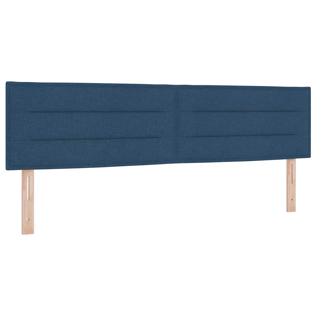 Boxspringbed met matras met hoofdeinde Blauw 200 x 180 cm Stof is nu te koop bij PeponiXL, paradijselijk wonen!