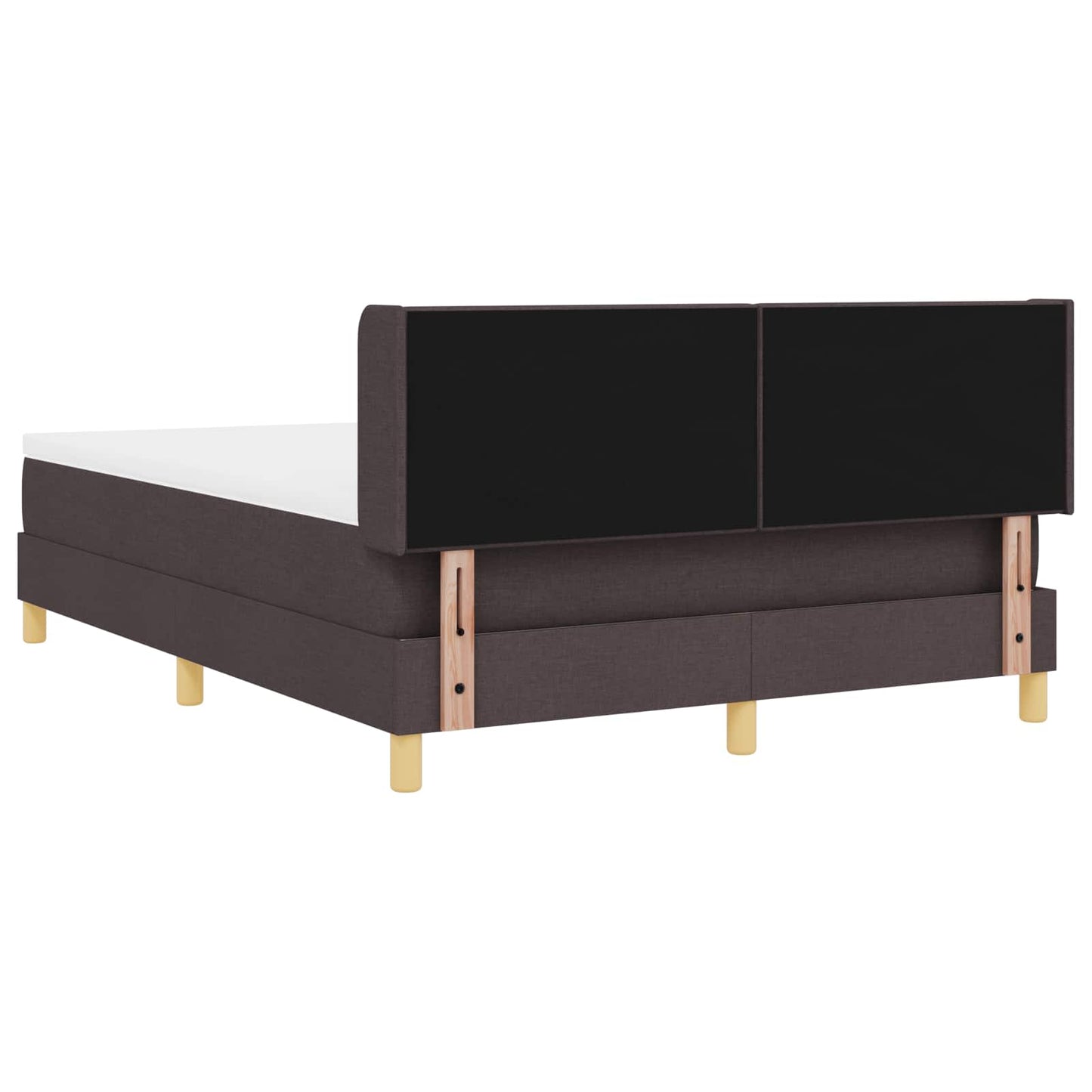 Boxspringbed met matras Donkerbruin 200 x 160 cm Stof is nu te koop bij PeponiXL, paradijselijk wonen!