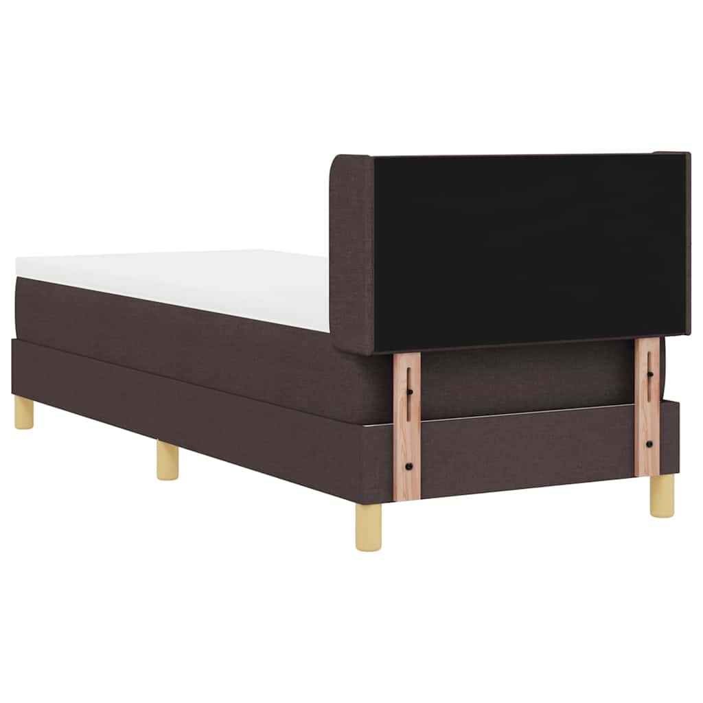 Boxspringbed met matras Donkerbruin 200 x 80 cm Stof is nu te koop bij PeponiXL, paradijselijk wonen!