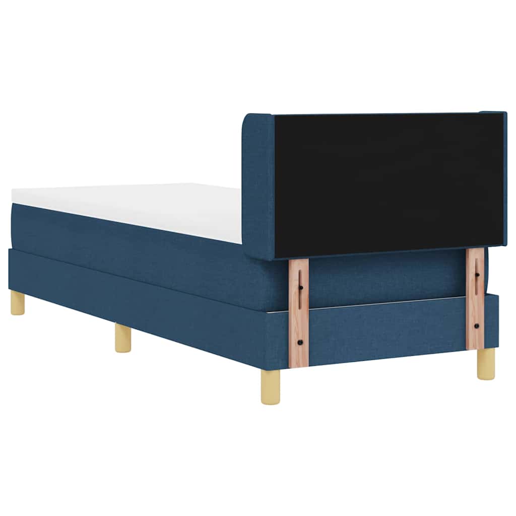 Boxspringbed met hoofdeinde Blauw 200 x 80 cm Stof is nu te koop bij PeponiXL, paradijselijk wonen!