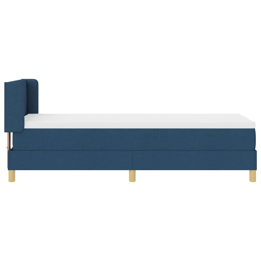 Boxspringbed met hoofdeinde Blauw 200 x 80 cm Stof is nu te koop bij PeponiXL, paradijselijk wonen!