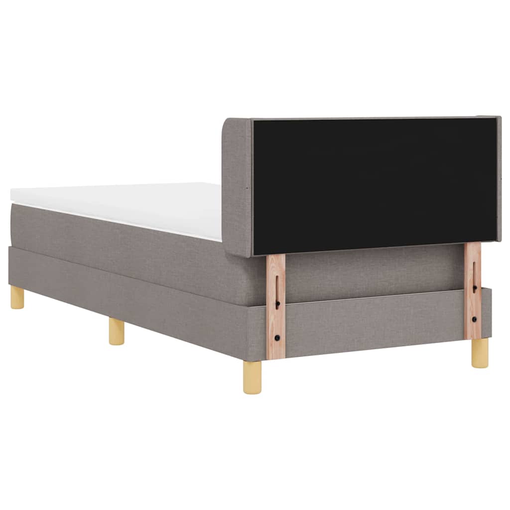 Boxspringbed met matras Taupe 190 x 90 cm Polyester is nu te koop bij PeponiXL, paradijselijk wonen!