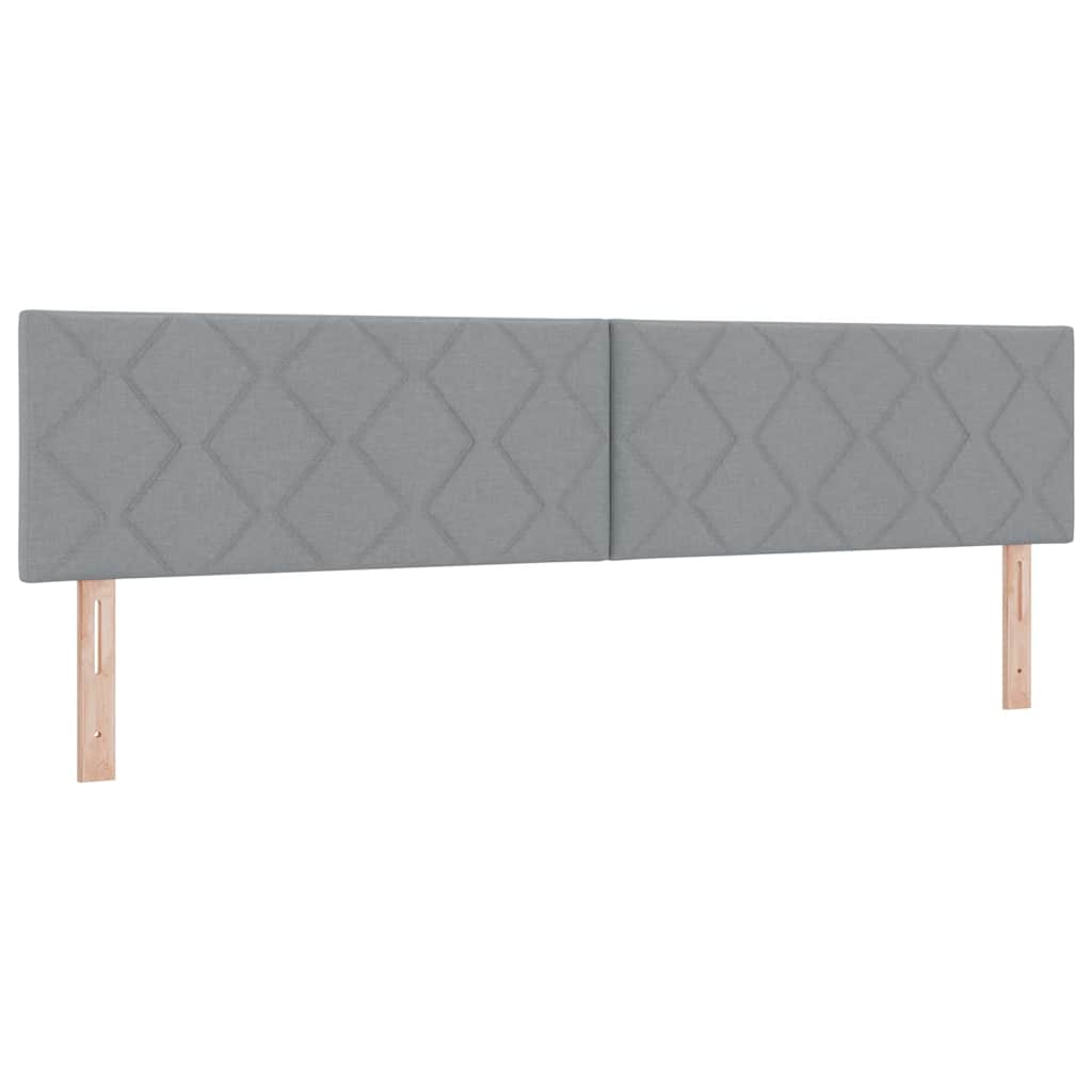 Boxspringbed met matras Lichtgrijs 200 x 200 cm Stof is nu te koop bij PeponiXL, paradijselijk wonen!