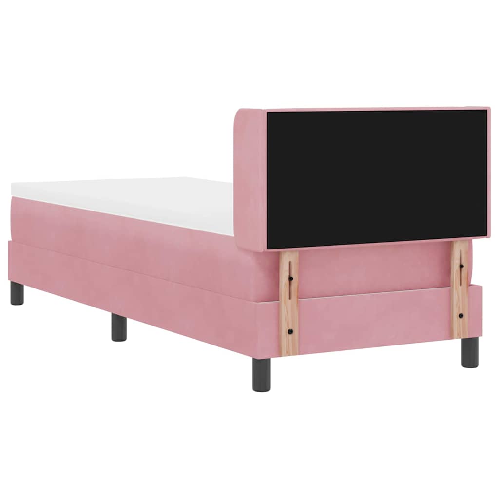 Boxspringbed met hoofdeinde Roze 200 x 80 cm Fluweel is nu te koop bij PeponiXL, paradijselijk wonen!