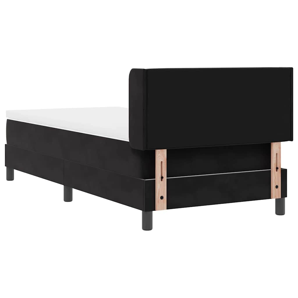 Boxspringbed met hoofdeinde Zwart 200 x 90 cm Fluweel is nu te koop bij PeponiXL, paradijselijk wonen!