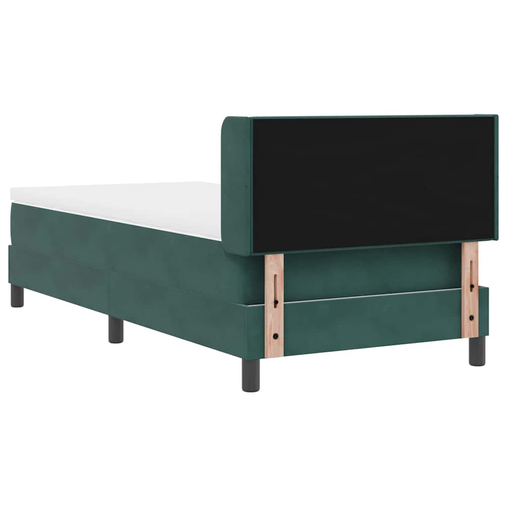 Boxspringbed met hoofdeinde Donkergroen 200 x 80 cm Fluweel is nu te koop bij PeponiXL, paradijselijk wonen!