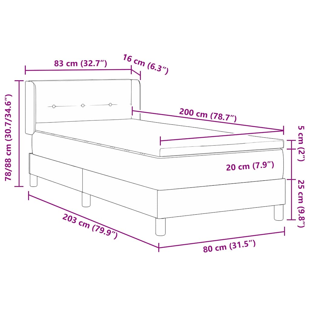 Boxspringbed met hoofdeinde Donkergroen 200 x 80 cm Fluweel is nu te koop bij PeponiXL, paradijselijk wonen!