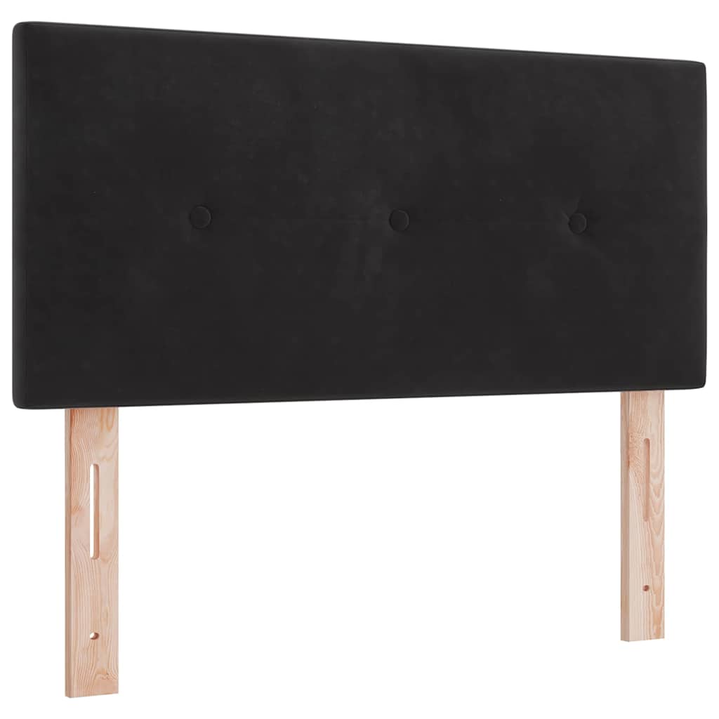 Boxspringbed met hoofdeinde Zwart 190 x 90 cm Fluweel is nu te koop bij PeponiXL, paradijselijk wonen!