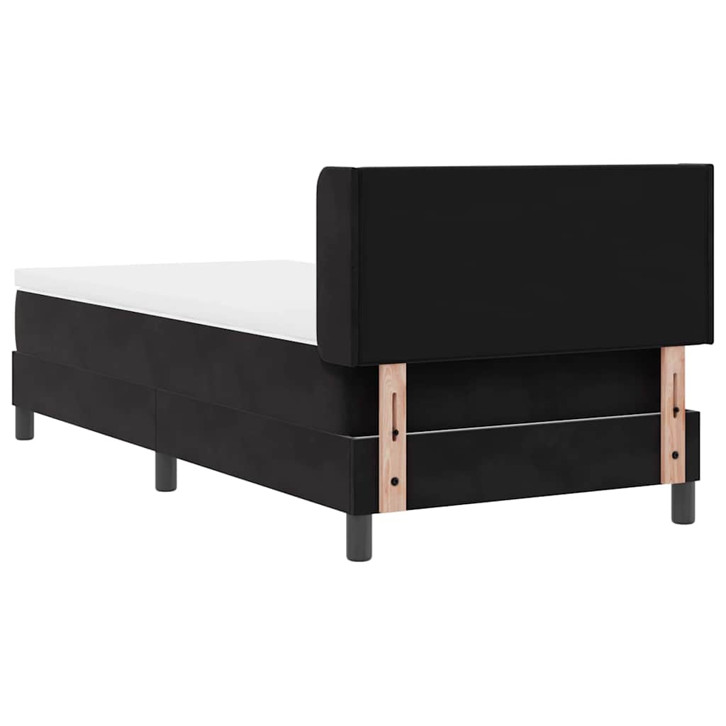 Boxspringbed met hoofdeinde Zwart 200 x 100 cm Fluweel is nu te koop bij PeponiXL, paradijselijk wonen!