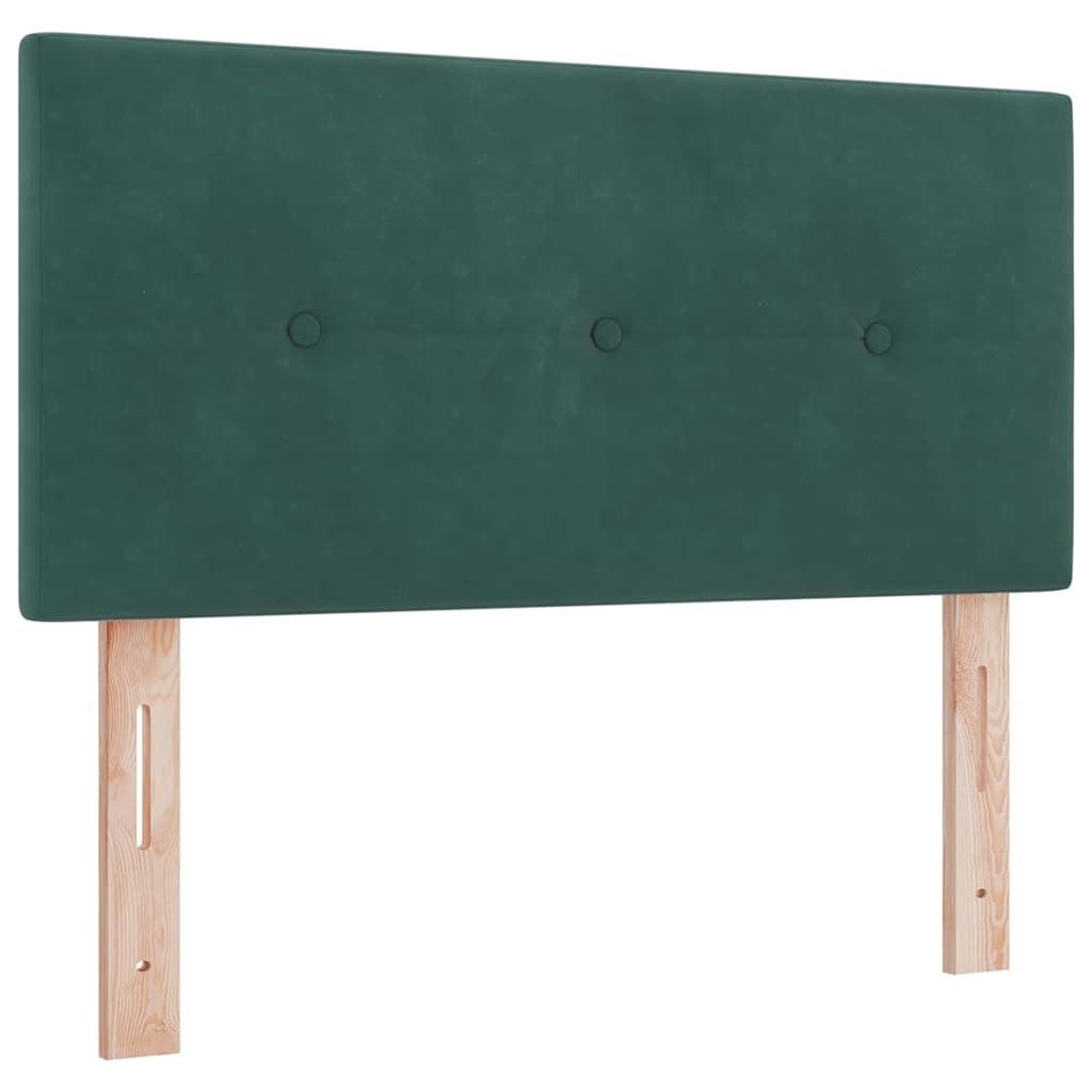 Boxspringbed met hoofdeinde Donkergroen 200 x 100 cm Fluweel is nu te koop bij PeponiXL, paradijselijk wonen!