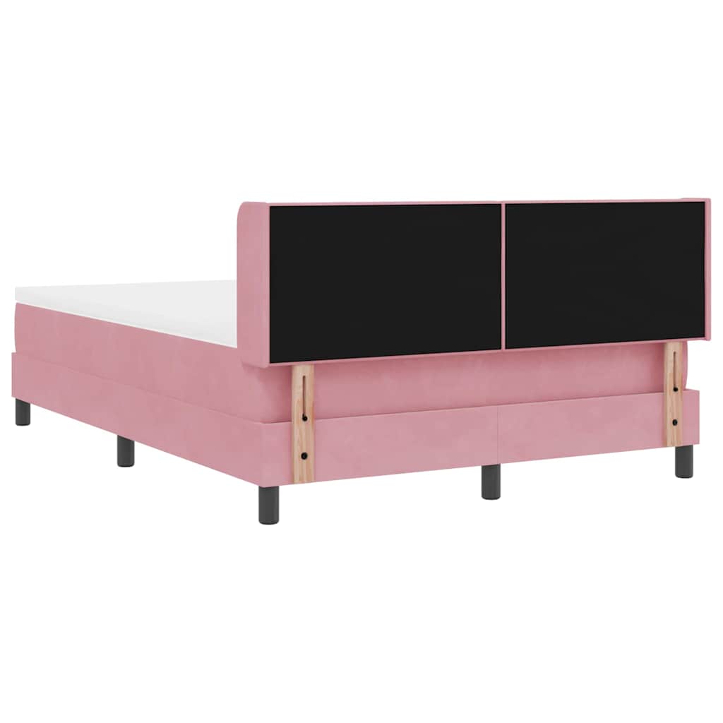 Boxspringbed met hoofdeinde Roze 200 x 160 cm Fluweel is nu te koop bij PeponiXL, paradijselijk wonen!