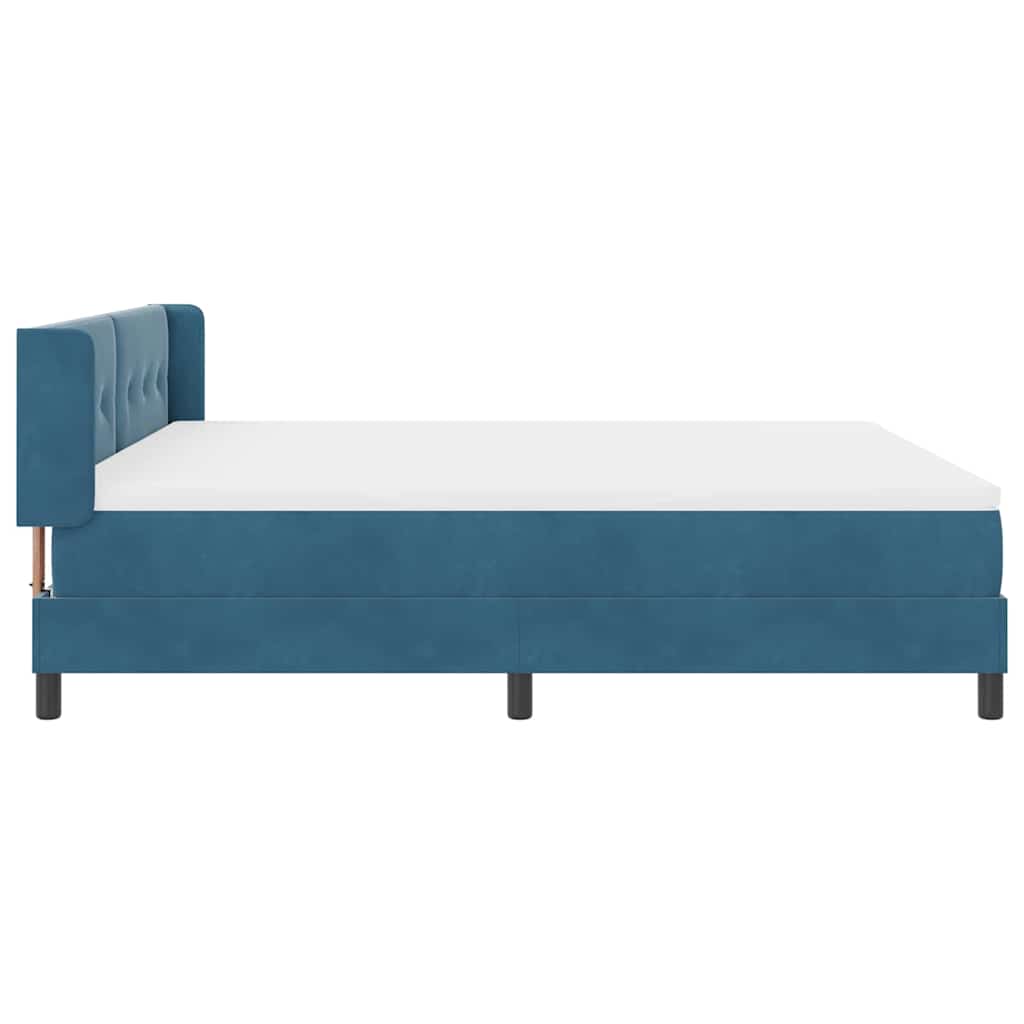 Boxspringbed met hoofdeinde Donkerblauw 200 x 180 cm Fluweel is nu te koop bij PeponiXL, paradijselijk wonen!