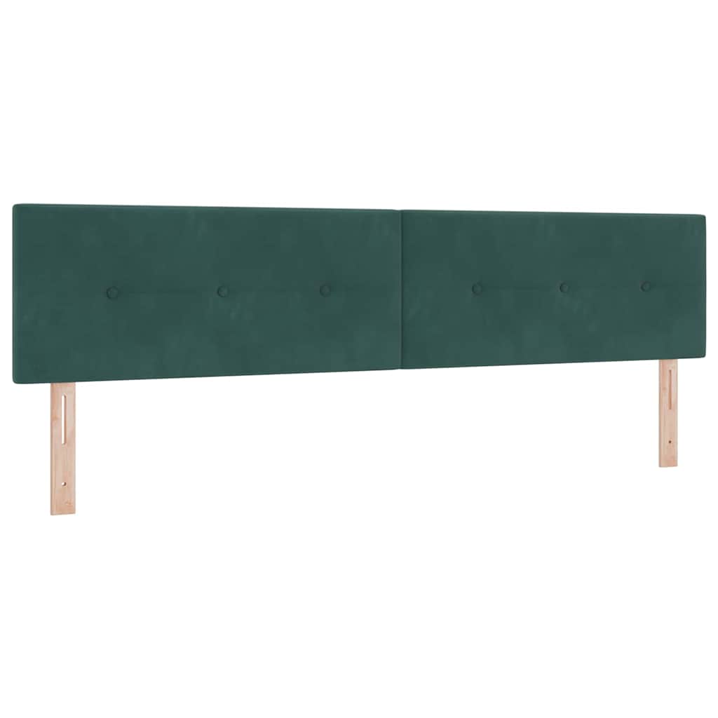 Boxspringbed met hoofdeinde Donkergroen 200 x 200 cm Fluweel is nu te koop bij PeponiXL, paradijselijk wonen!