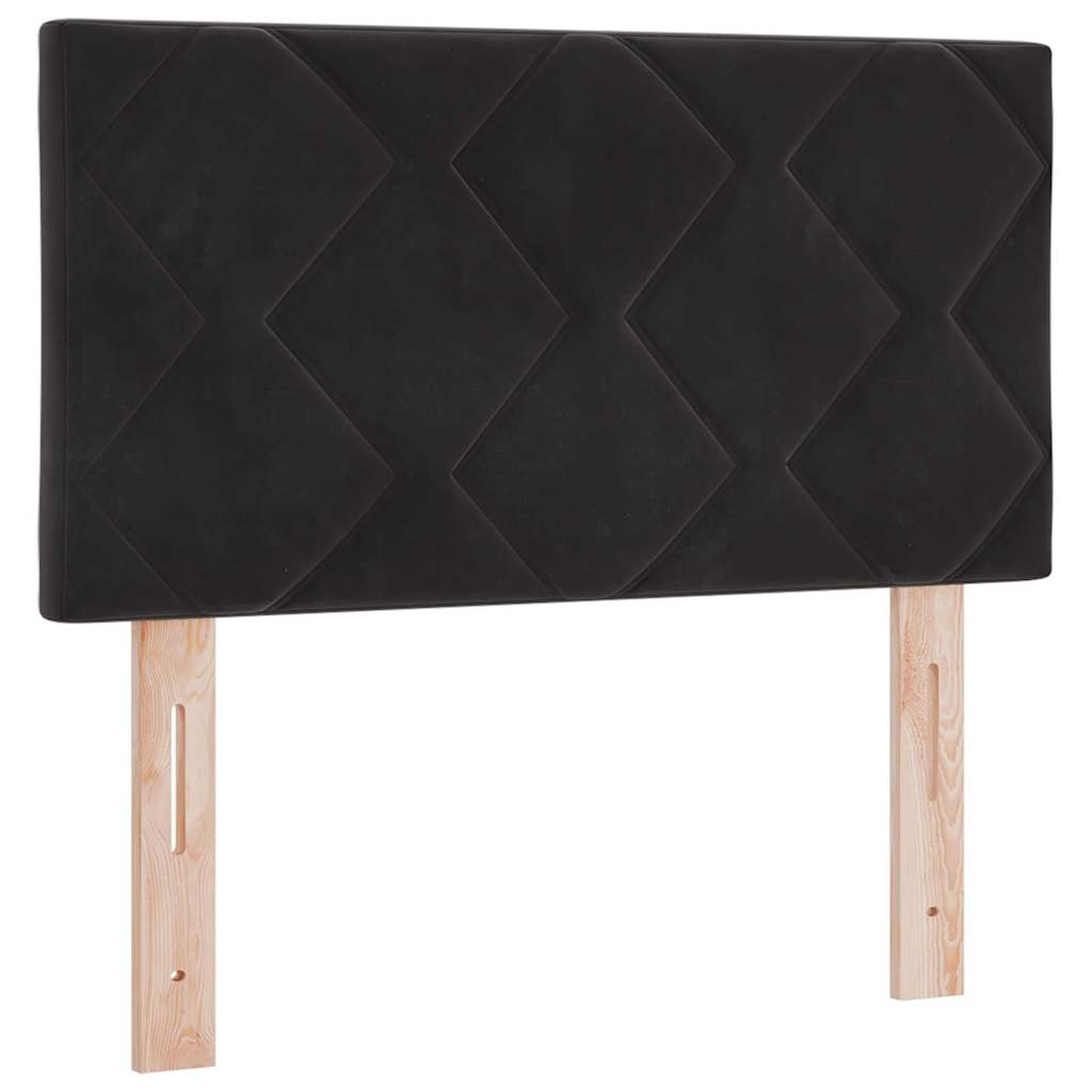 Boxspringbed met hoofdeinde Zwart 200 x 80 cm Fluweel is nu te koop bij PeponiXL, paradijselijk wonen!