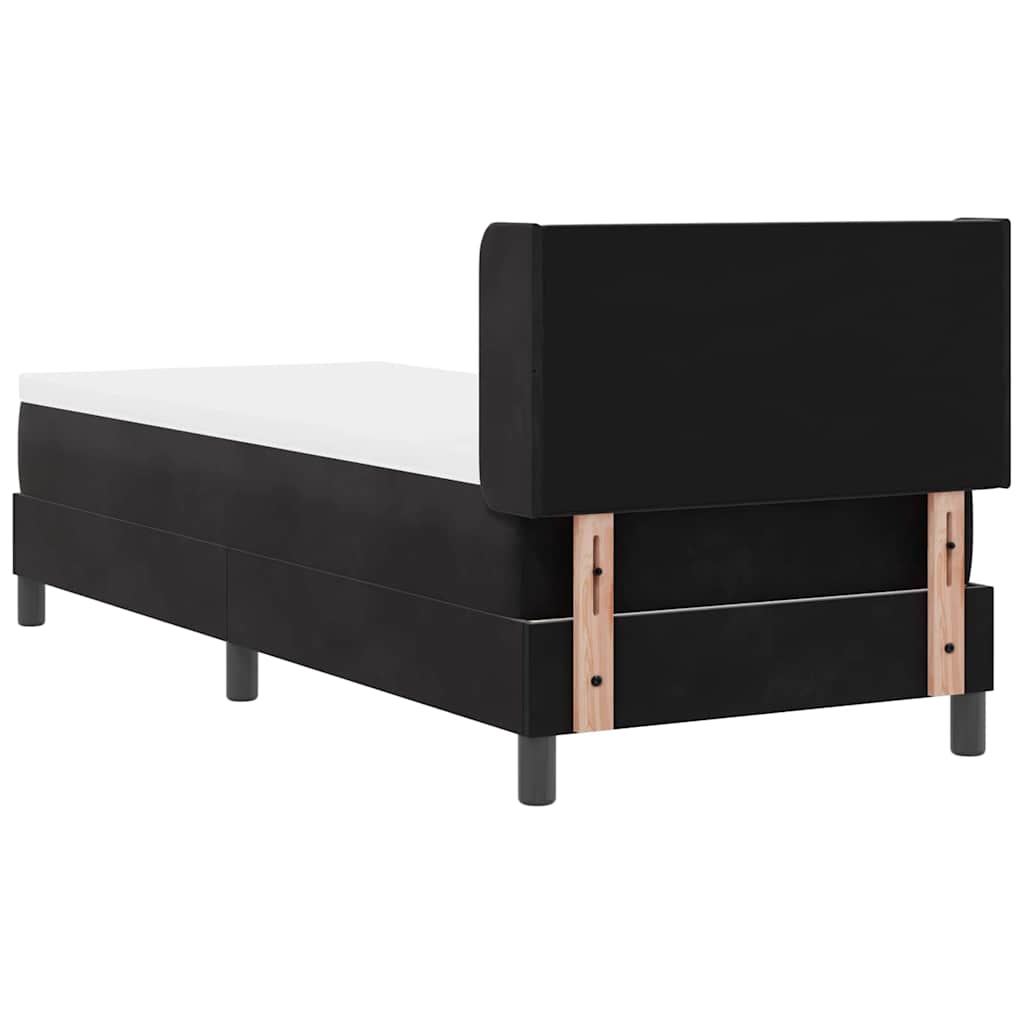 Boxspringbed met hoofdeinde Zwart 200 x 80 cm Fluweel is nu te koop bij PeponiXL, paradijselijk wonen!