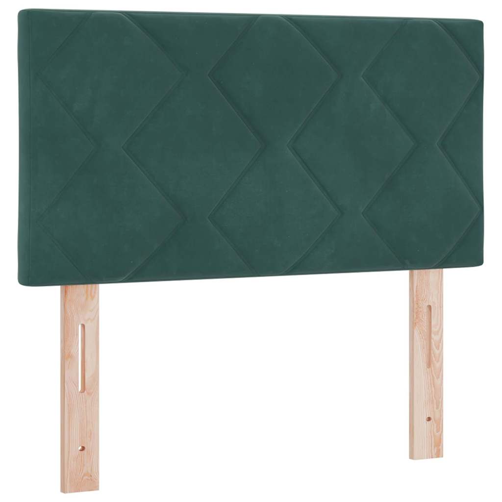 Boxspringbed met hoofdeinde Donkergroen 200 x 80 cm Fluweel is nu te koop bij PeponiXL, paradijselijk wonen!