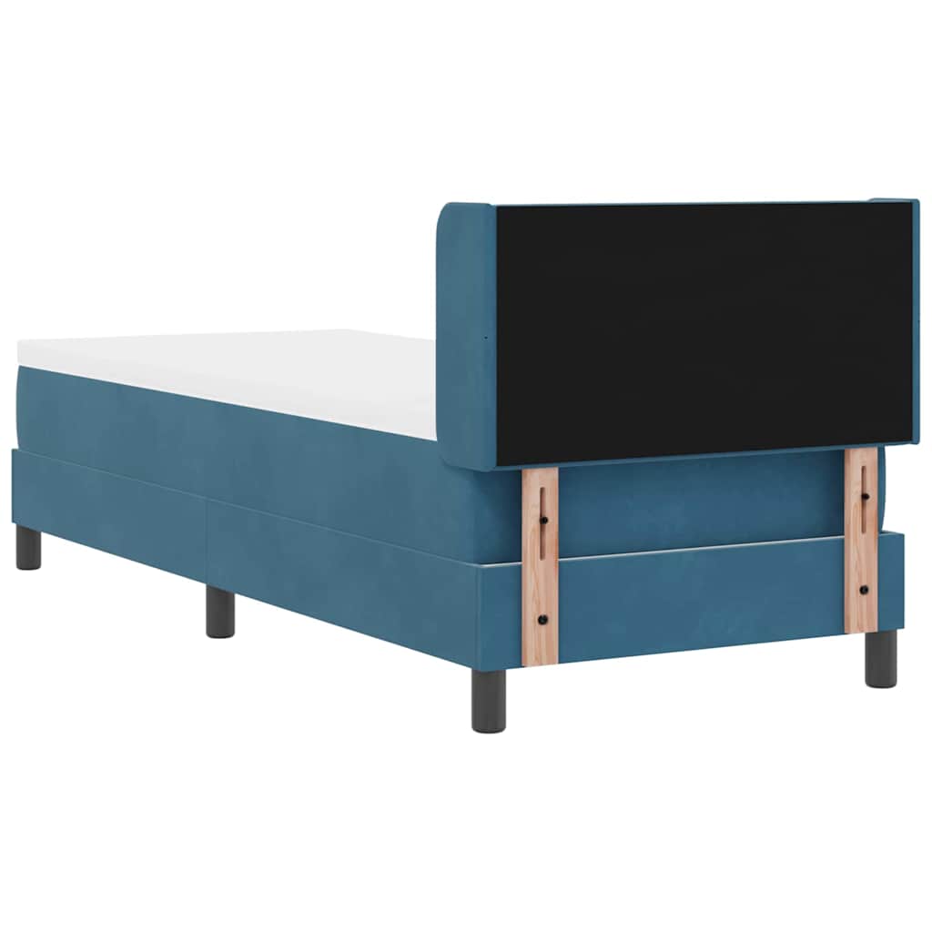 Boxspringbed met hoofdeinde Donkerblauw 200 x 80 cm Fluweel is nu te koop bij PeponiXL, paradijselijk wonen!