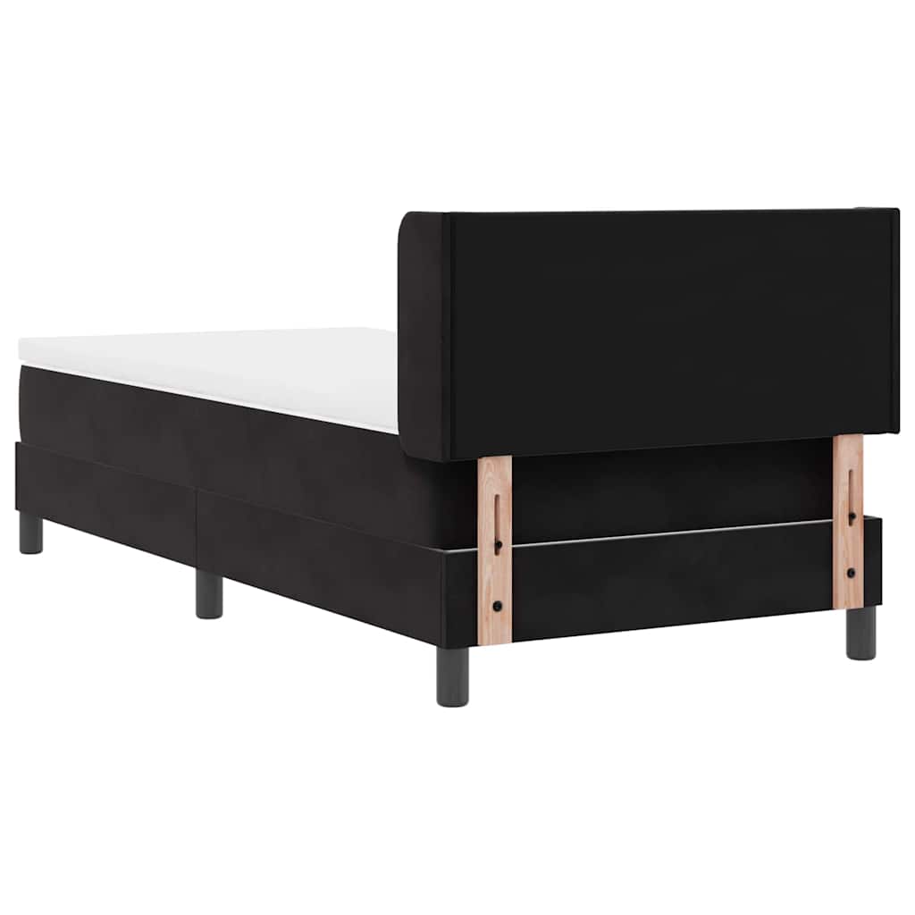 Boxspringbed met hoofdeinde Zwart 190 x 90 cm Fluweel is nu te koop bij PeponiXL, paradijselijk wonen!