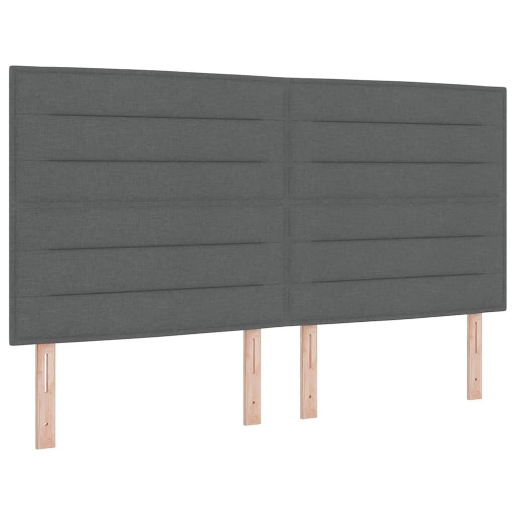 Boxspringbed met matras Donkergrijs 200 x 180 cm Stof is nu te koop bij PeponiXL, paradijselijk wonen!