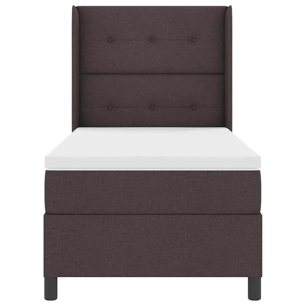 Boxspringbed met matras Donkerbruin 200 x 80 cm Stof is nu te koop bij PeponiXL, paradijselijk wonen!