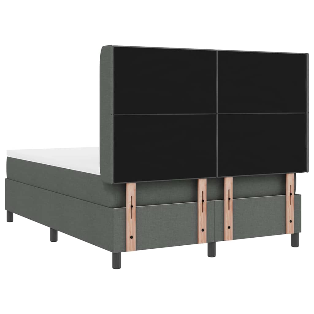 Boxspringbed met matras Donkergrijs 200 x 160 cm Stof is nu te koop bij PeponiXL, paradijselijk wonen!
