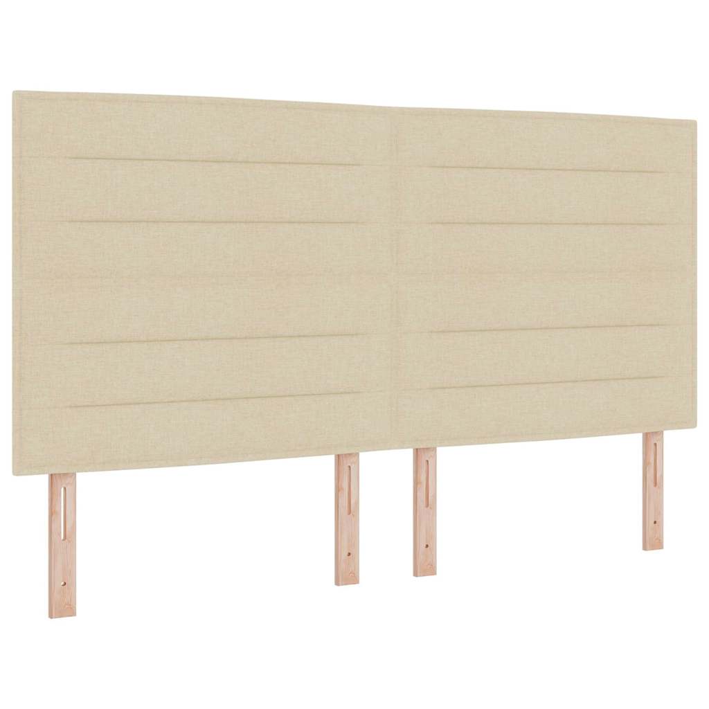 Boxspringbed met matras met hoofdeinde Crème 180 x 200 cm Stof is nu te koop bij PeponiXL, paradijselijk wonen!