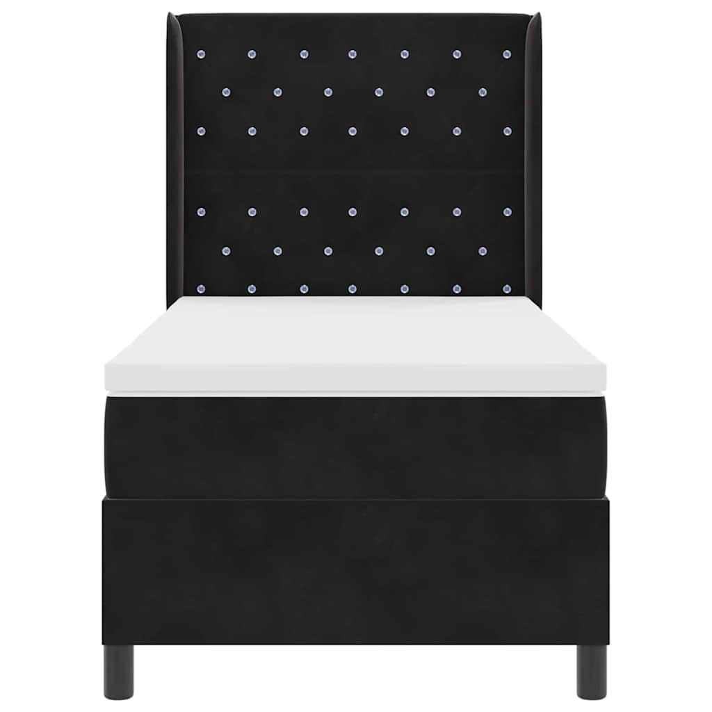 Boxspringbed met matras Zwart 100 x 200 cm Fluweel