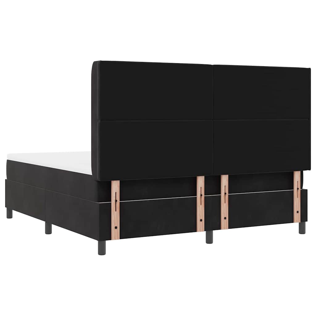Boxspringbed met matras Zwart 180 x 200 cm Fluweel