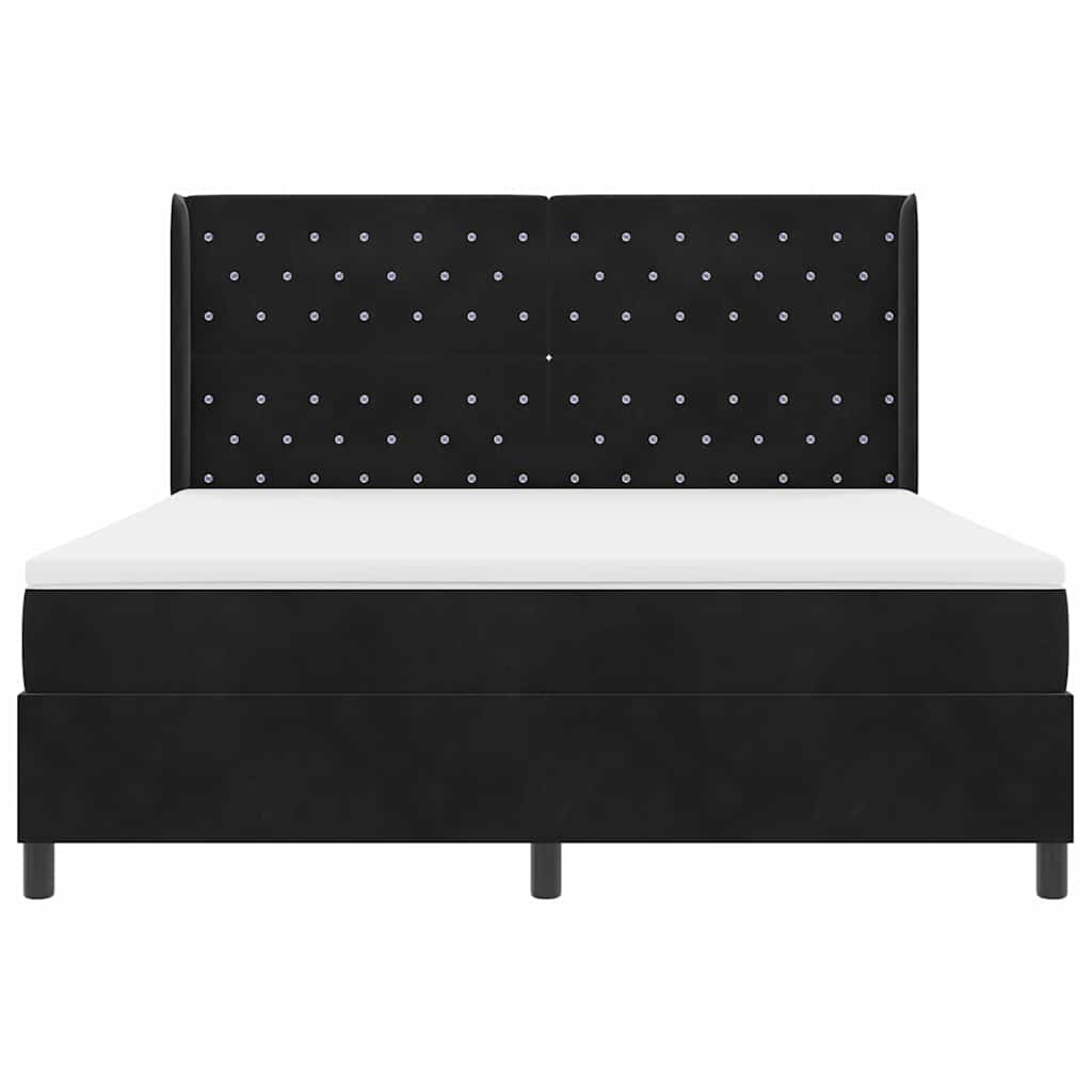 Boxspringbed met matras Zwart 180 x 200 cm Fluweel