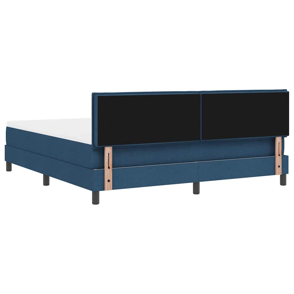 Boxspring bed met matras met LED Blauw 180 x 200 cm Stof is nu te koop bij PeponiXL, paradijselijk wonen!