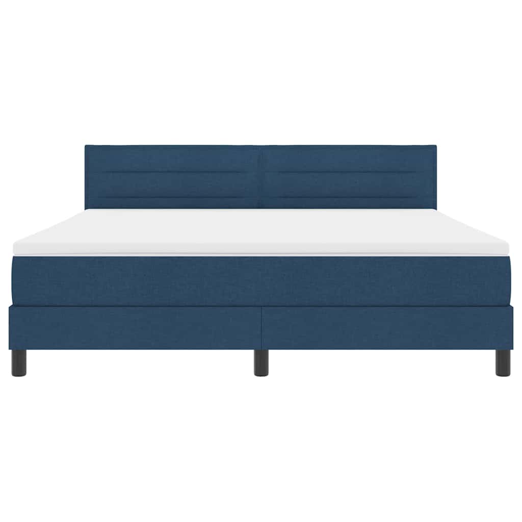 Boxspring bed met matras met LED Blauw 180 x 200 cm Stof is nu te koop bij PeponiXL, paradijselijk wonen!