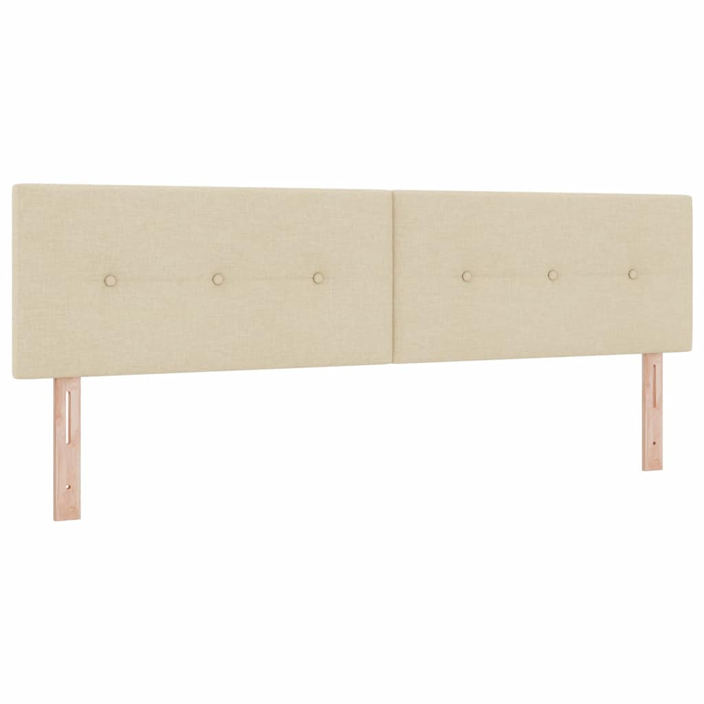 Boxspring bed met matras met LED Crème 180 x 200 cm Stof is nu te koop bij PeponiXL, paradijselijk wonen!
